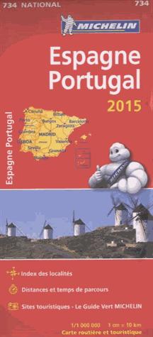 CARTE NATIONALE EUROPE - T10250 - CARTE NATIONALE ESPAGNE, PORTUGAL 2015