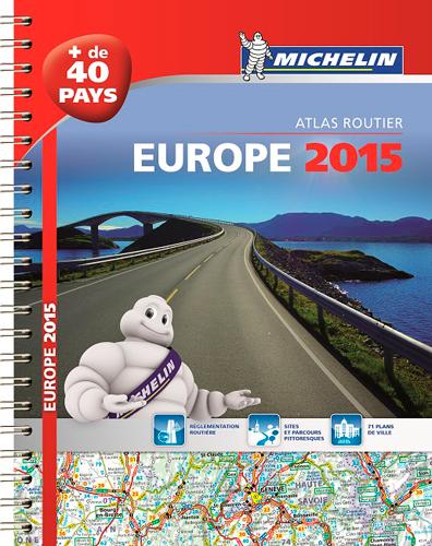 ATLAS EUROPE - T25210 - EUROPE 2015 - ATLAS ROUTIER ET TOURISTIQUE (A4- SPIRALE)