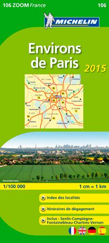 CARTE ZOOM FRANCE - T4610 - CARTE ZOOM ENVIRONS DE PARIS 2015