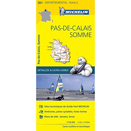 CARTE DEPARTEMENTALE PAS-DE-CALAIS, SOMME