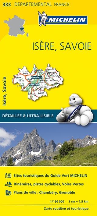 CARTE DEPARTEMENTALE ISERE, SAVOIE