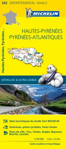 CARTE DEPARTEMENTALE HAUTES-PYRENEES, PYRENEES ATLANTIQUES