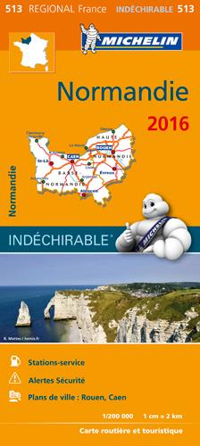 CARTE REGIONALE FRANCE - T6620 - CARTE REGIONALE 513 NORMANDIE 2016