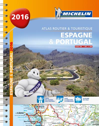 ATLAS EUROPE - T25360 - ESPAGNE & PORTUGAL 2016 - ATLAS ROUTIER ET TOURISTIQUE