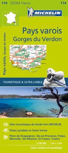 CARTE ZOOM PAYS VAROIS, GORGES DU VERDON