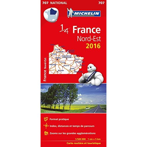 CARTE NATIONALE FRANCE - T8060 - CARTE NATIONALE 707 FRANCE NORD-EST 2016