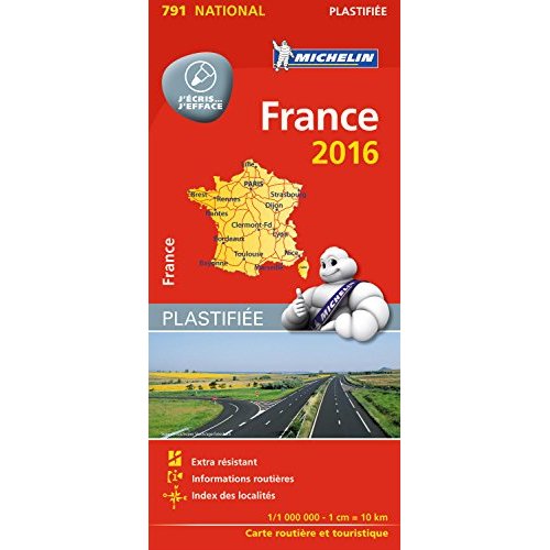 CARTE NATIONALE FRANCE - T7740 - CARTE NATIONALE 791 FRANCE 2016 - PLASTIFIEE