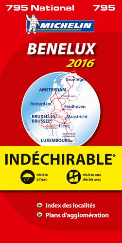 CARTE NATIONALE EUROPE - T9050 - CARTE NATIONALE 795 BENELUX INDECHIRABLE 2016