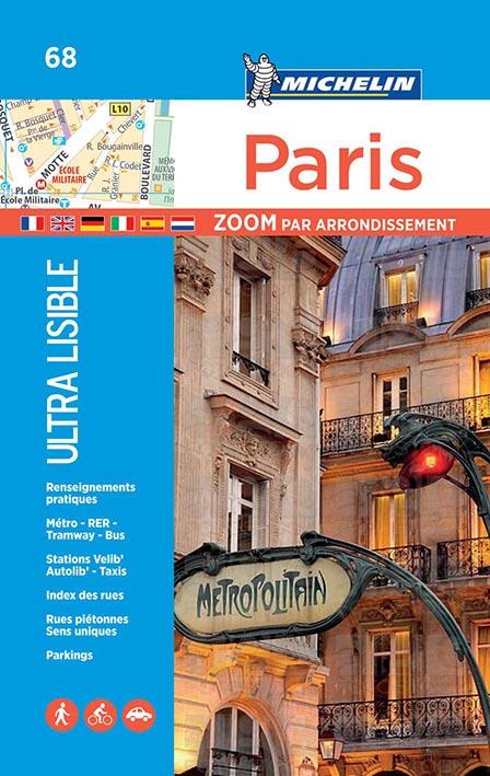 PLANS DE VILLE MICHELIN FRANCE - PLAN PARIS PAR ARRONDISSEMENT (ZOOME)