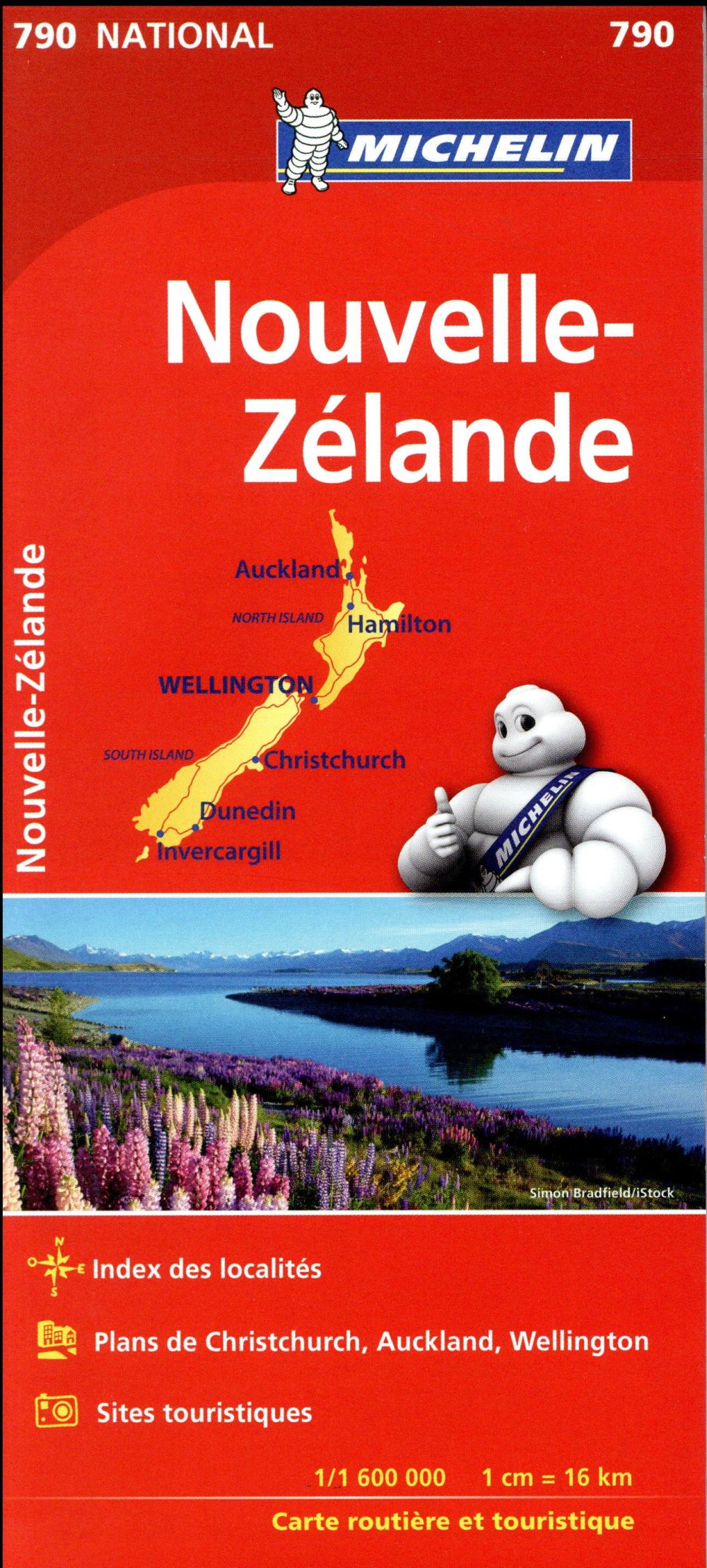 CARTE NATIONALE NOUVELLE-ZELANDE / NIEUW-ZEELAND