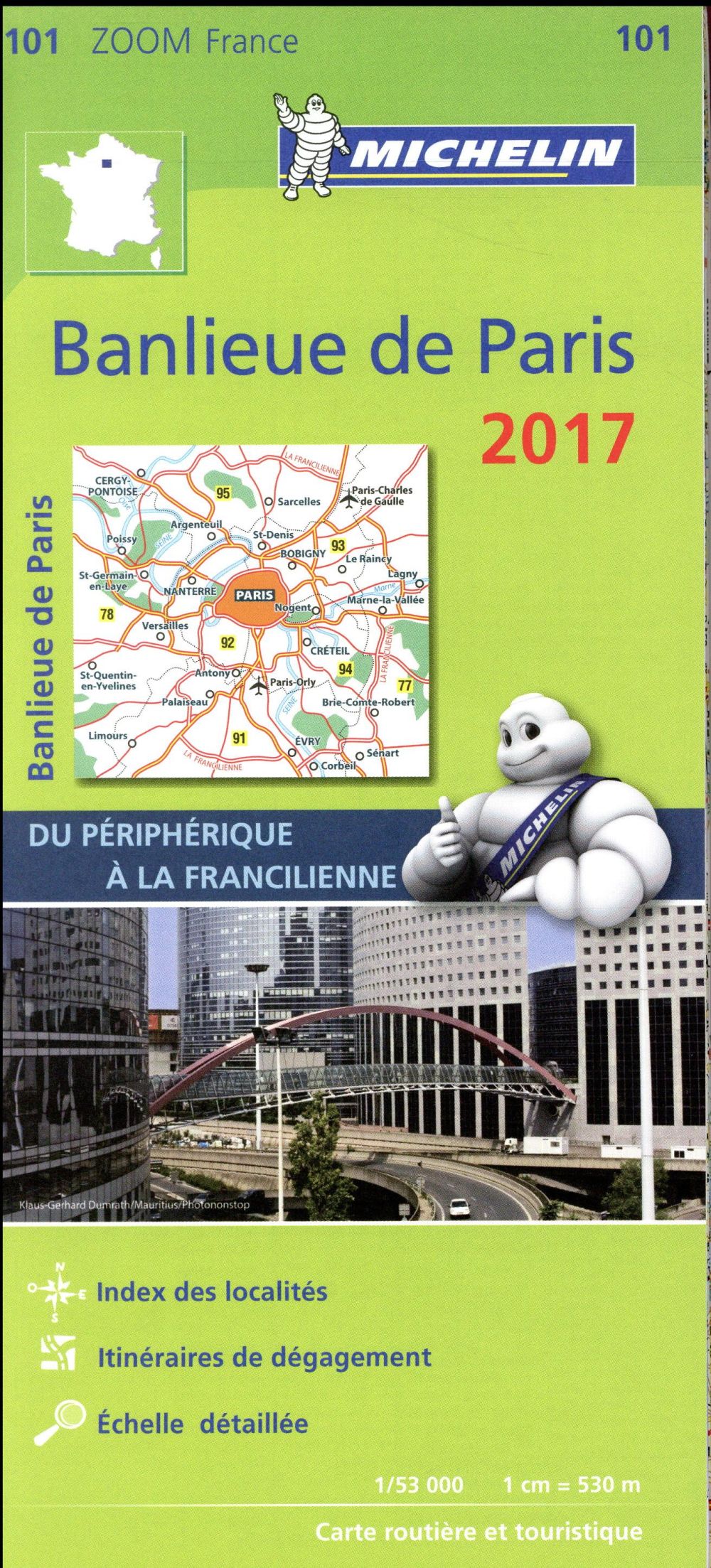 CARTE ZOOM FRANCE - T4550 - CARTE ZOOM 101 BANLIEUE PARIS 2017