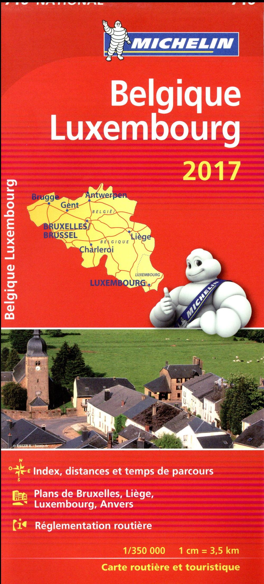 CARTE NATIONALE EUROPE - T9250 - CARTE NATIONALE 716 BELGIQUE LUXEMBOURG 2017