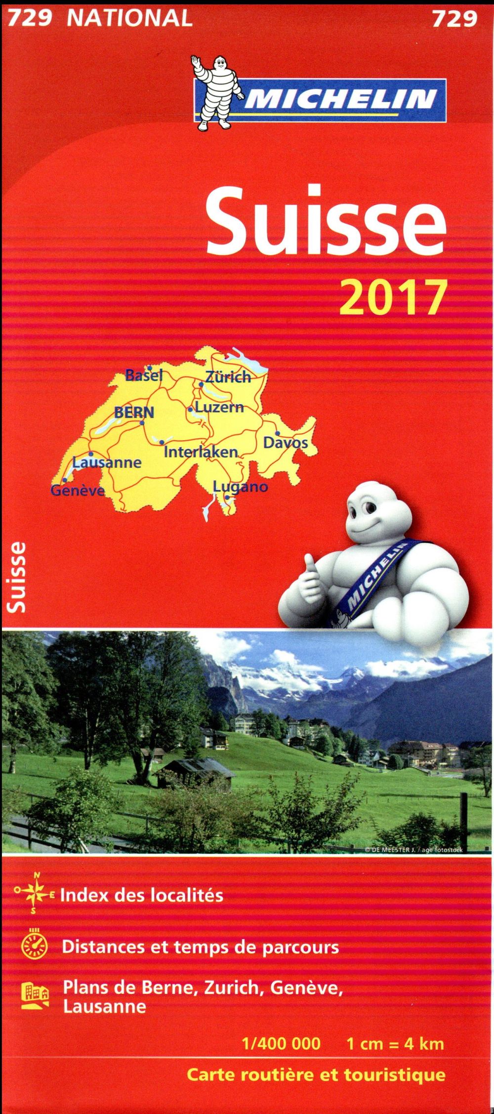 CARTE NATIONALE EUROPE - T9750 - CARTE NATIONALE 729 SUISSE 2017