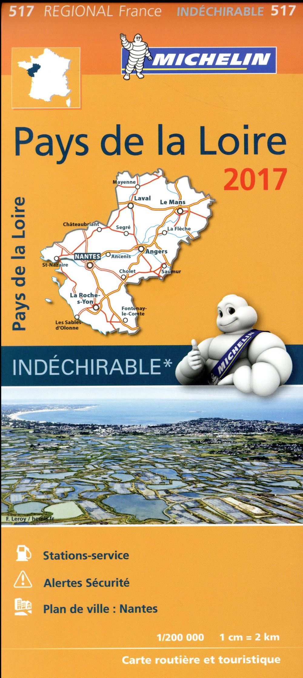 CARTE REGIONALE FRANCE - T6860 - CARTE REGIONALE 517 PAYS DE LA LOIRE 2017