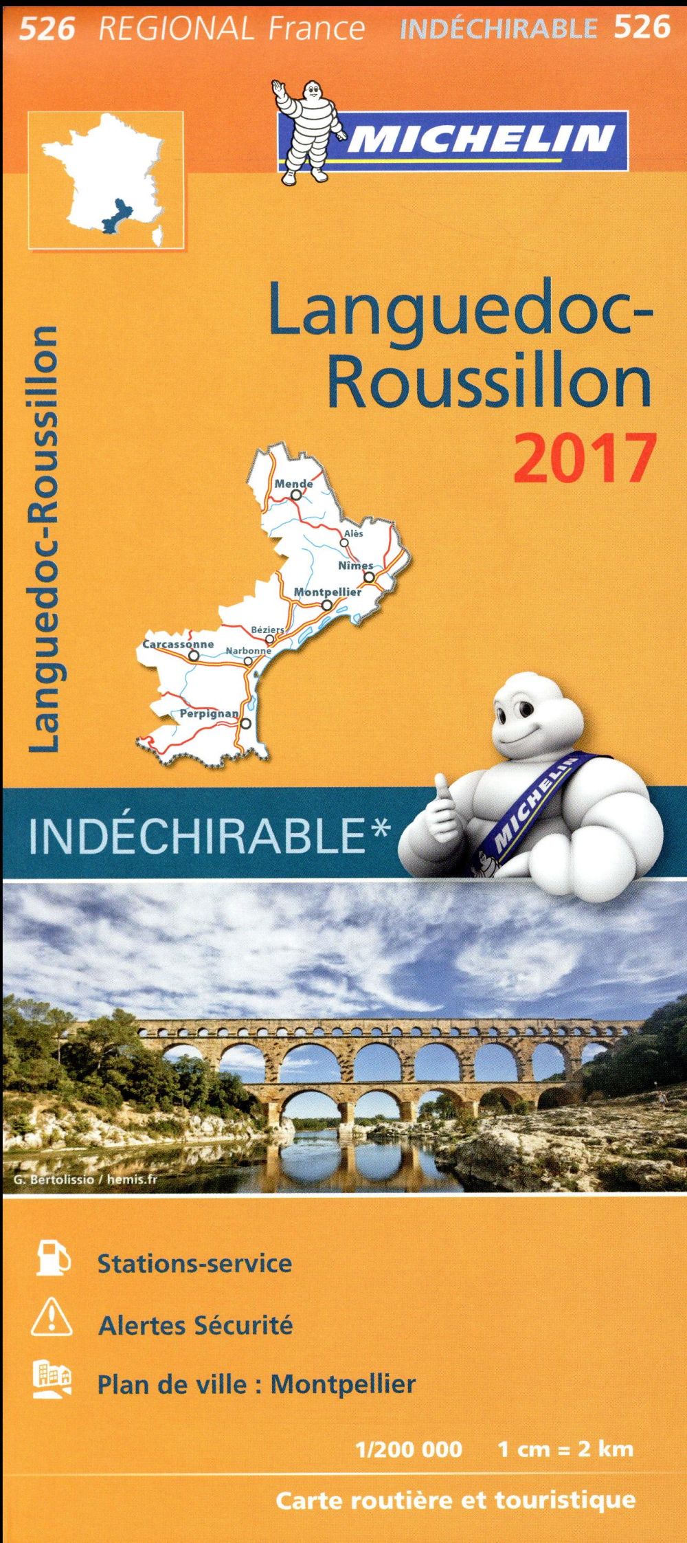 CARTE REGIONALE FRANCE - T7430 - CARTE REGIONALE 526 LANGUEDOC ROUSSILLON 2017