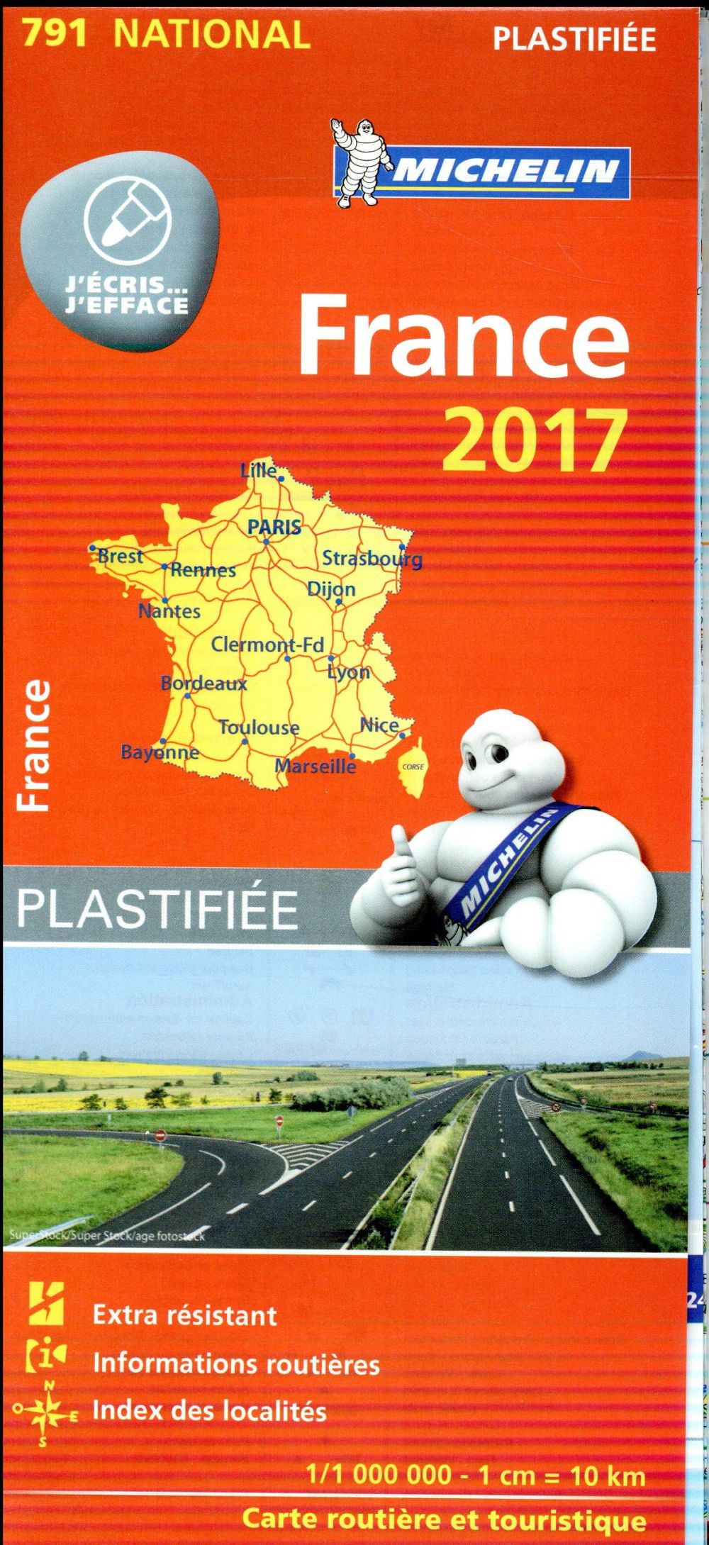 CARTE NATIONALE FRANCE - T7740 - CARTE NATIONALE 791 FRANCE 2017 - PLASTIFIEE