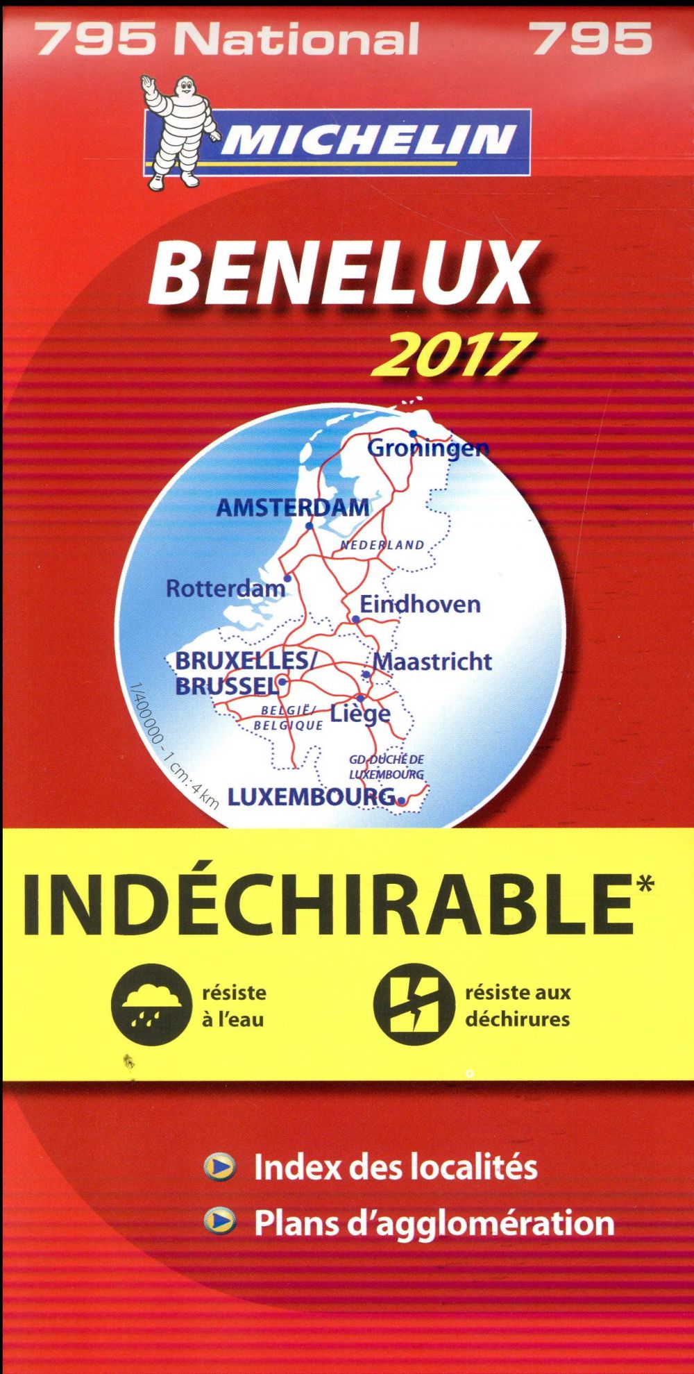 CARTE NATIONALE EUROPE - T9050 - CARTE NATIONALE 795 BENELUX 2017 INDECHIRABLE/BENELUX 2017-OVERSCHE