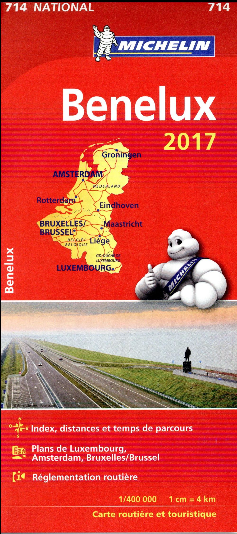 CARTE NATIONALE EUROPE - T8950 - CARTE NATIONALE 714 BENELUX 2017