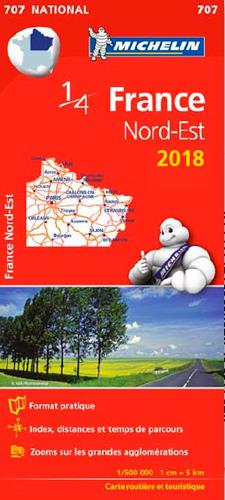 CARTE NATIONALE FRANCE NORD-EST 2018