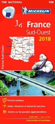 CARTE NATIONALE FRANCE - T8070 - CARTE NATIONALE 708 FRANCE SUD-OUEST 2018