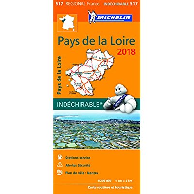 CARTE REGIONALE FRANCE - T6860 - CARTE REGIONALE 517 PAYS DE LA LOIRE 2018