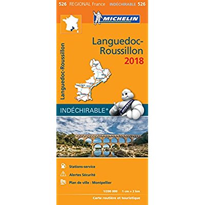 CARTE REGIONALE FRANCE - T7430 - CARTE REGIONALE 526 LANGUEDOC ROUSSILLON 2018