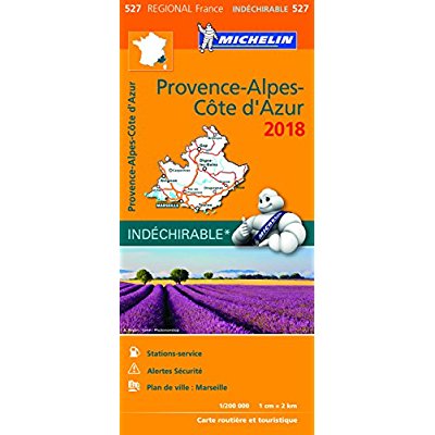 CARTE REGIONALE PROVENCE-ALPES-COTE D'AZUR 2018