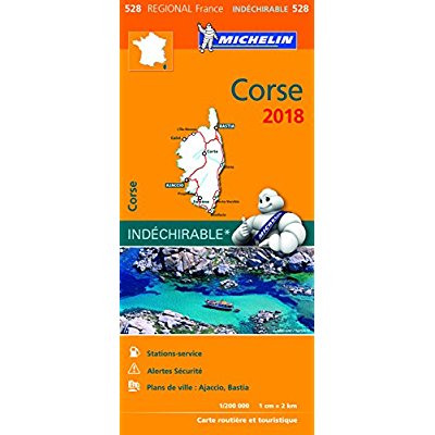 CARTE REGIONALE FRANCE - T7550 - CARTE REGIONALE 528 CORSE 2018