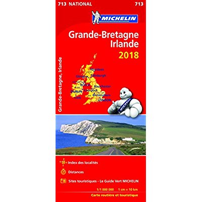 CARTE NATIONALE GRANDE-BRETAGNE, IRLANDE 2018