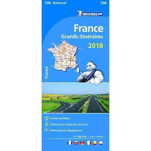 CARTE NATIONALE GRANDS ITINERAIRES FRANCE 2018