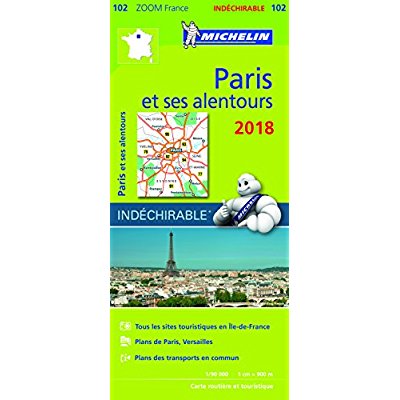 CARTE ZOOM FRANCE - T4551 - CARTE ZOOM 102 PARIS ET SES ALENTOURS 2018