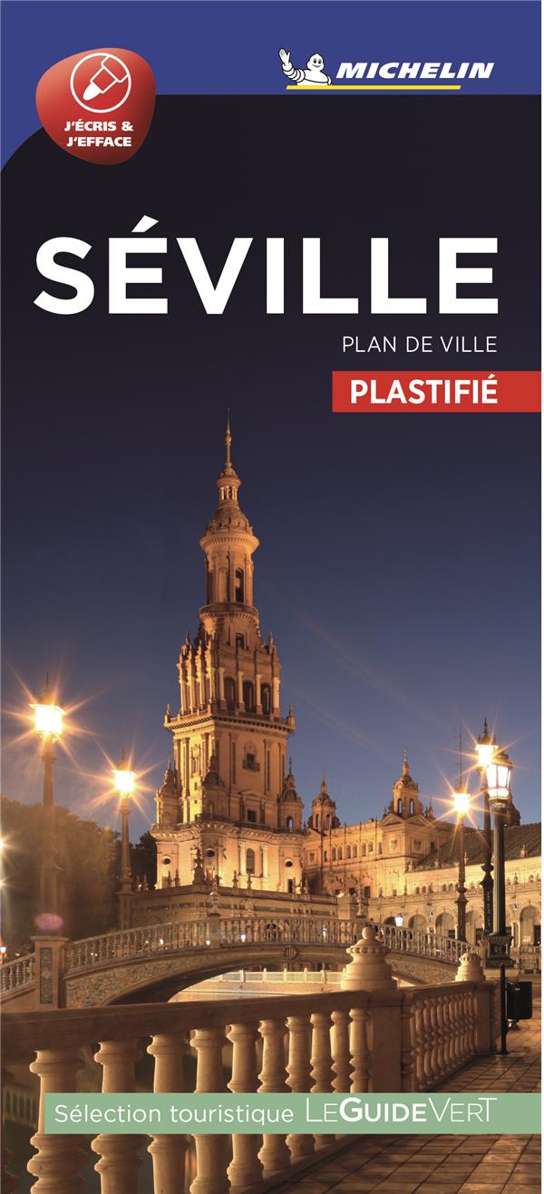 PLANS DE VILLE MICHELIN EUROPE - PLAN SEVILLE - PLAN DE VILLE PLASTIFIE