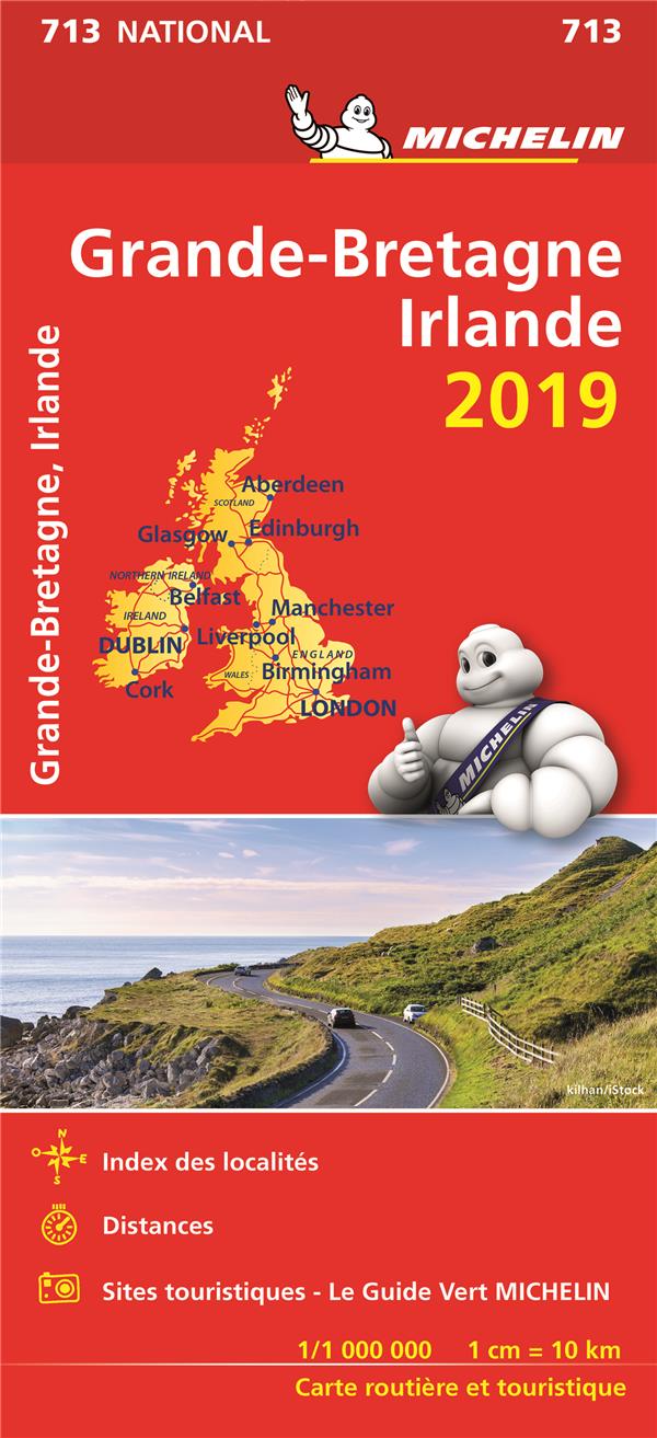 CARTE NATIONALE GRANDE-BRETAGNE, IRLANDE 2019