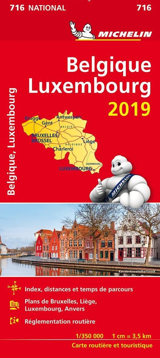 CARTE NATIONALE BELGIQUE, LUXEMBOURG 2019