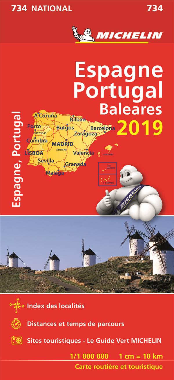 CARTE NATIONALE ESPAGNE, PORTUGAL 2019