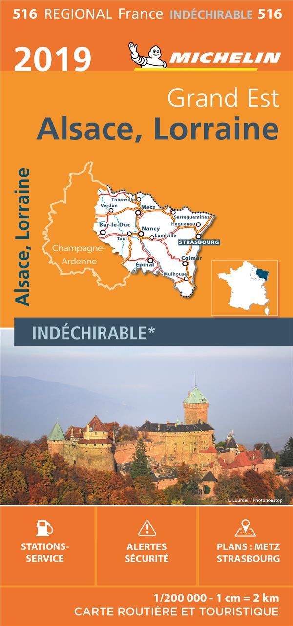 CARTE REGIONALE ALSACE, LORRAINE 2019