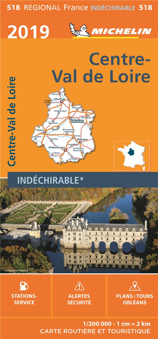 CARTE REGIONALE CENTRE - VAL DE LOIRE 2019