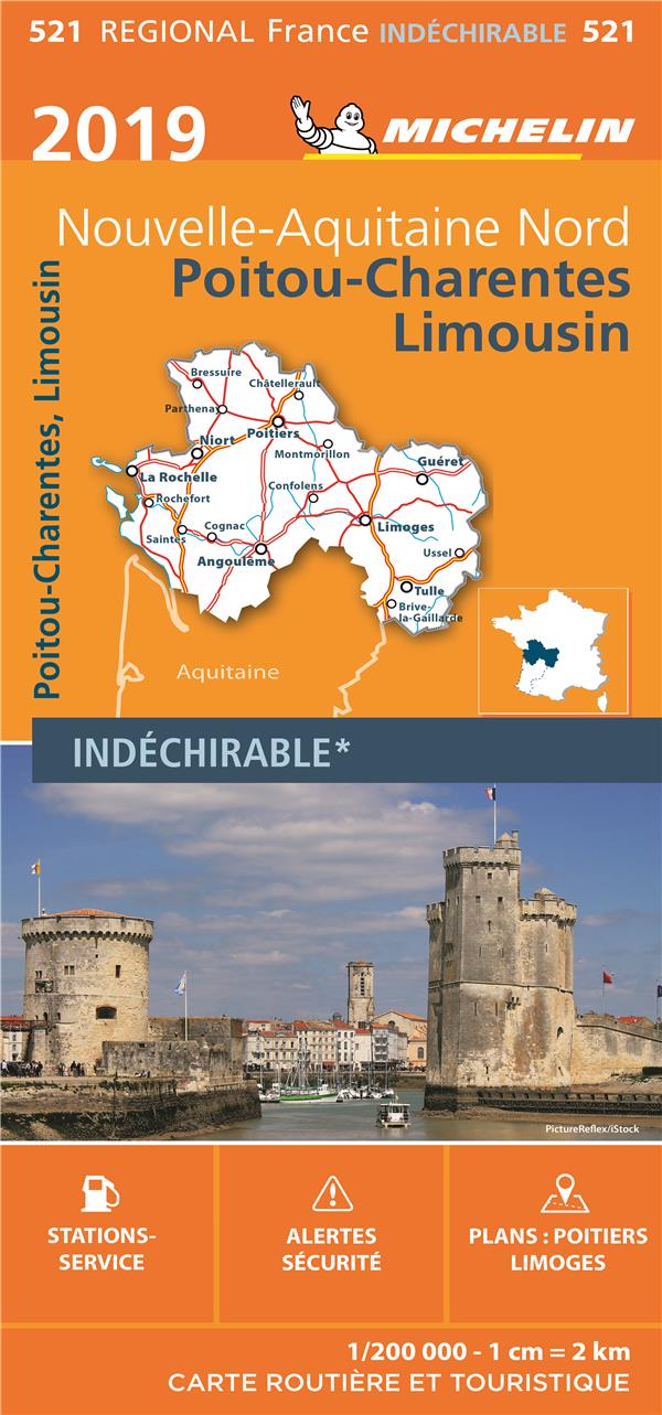 CARTE REGIONALE POITOU-CHARENTES-LIMOUSIN 2019