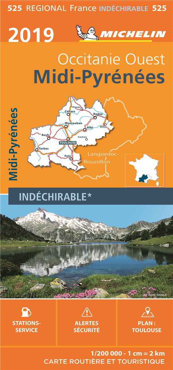 CARTE REGIONALE MIDI-PYRENEES 2019