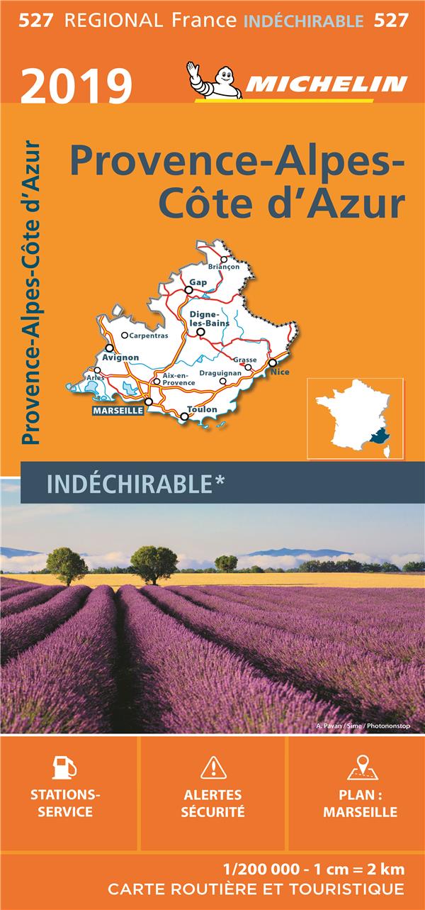 CARTE REGIONALE PROVENCE-ALPES-COTE D'AZUR 2019