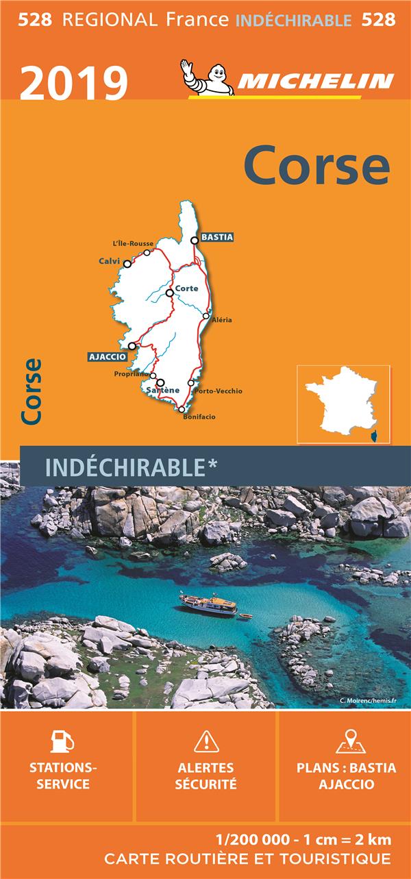 CARTE REGIONALE FRANCE - T7550 - CARTE REGIONALE 528 CORSE 2019