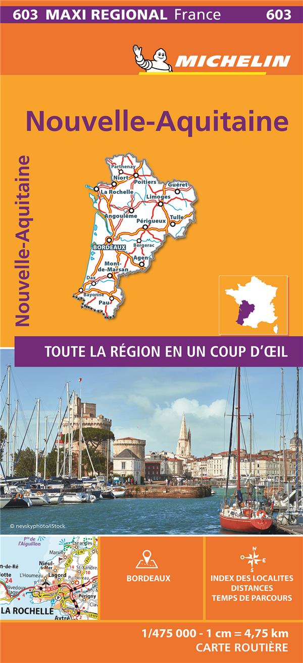 CARTE REGIONALE MAXI - NOUVELLE AQUITAINE