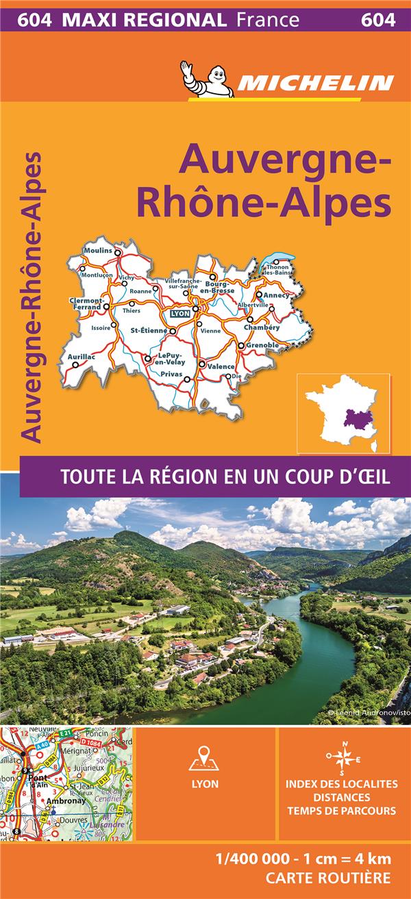 CARTE REGIONALE MAXI - AUVERGNE-RHONE-ALPES