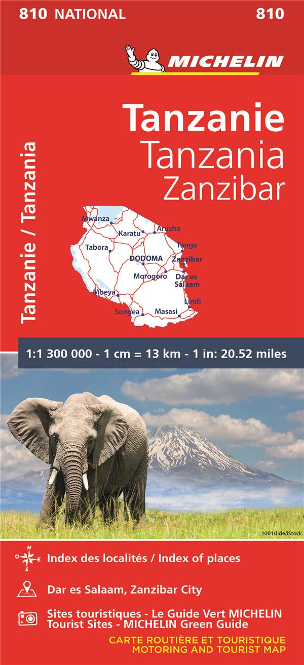 CARTE NATIONALE TANZANIE/TANZANIA-ZANZIBAR