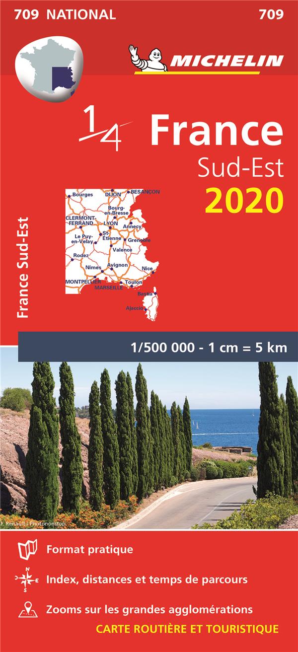 CARTE NATIONALE FRANCE - T8080 - CN 709 FRANCE SUD-EST 2020