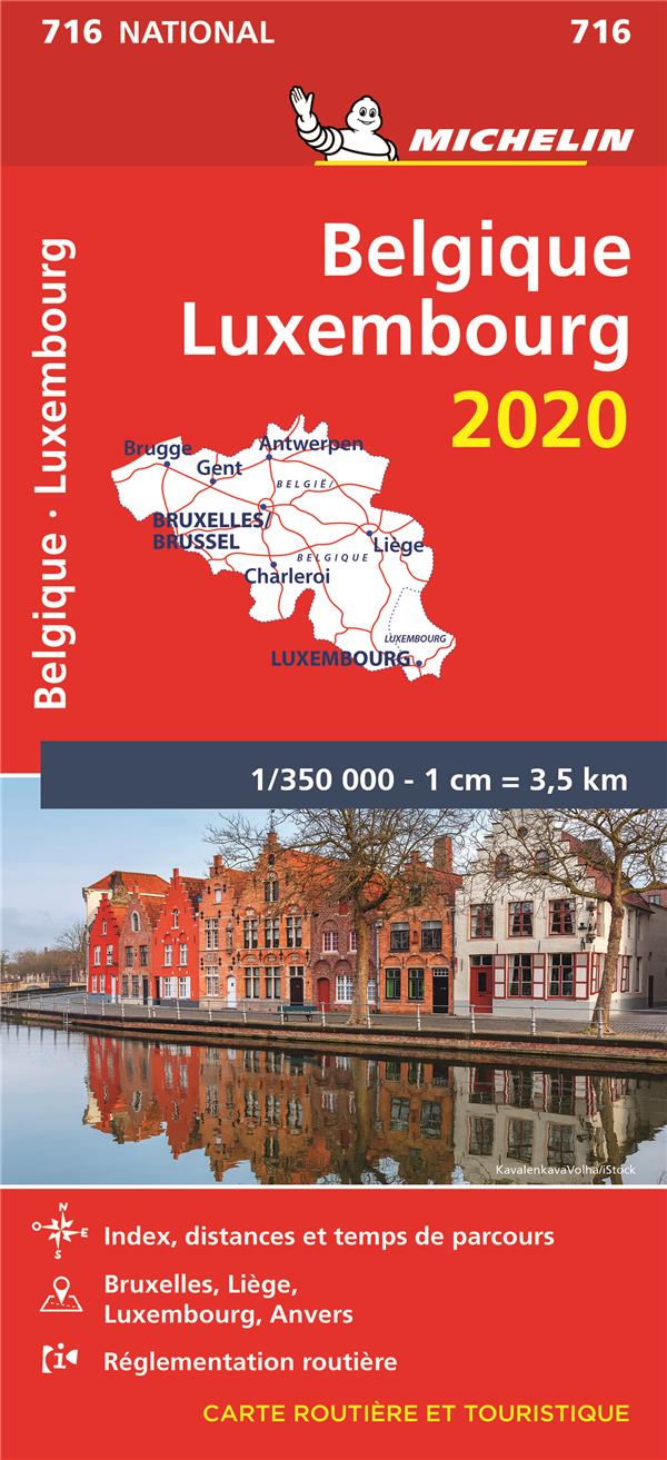 CARTE NATIONALE BELGIQUE, LUXEMBOURG 2020