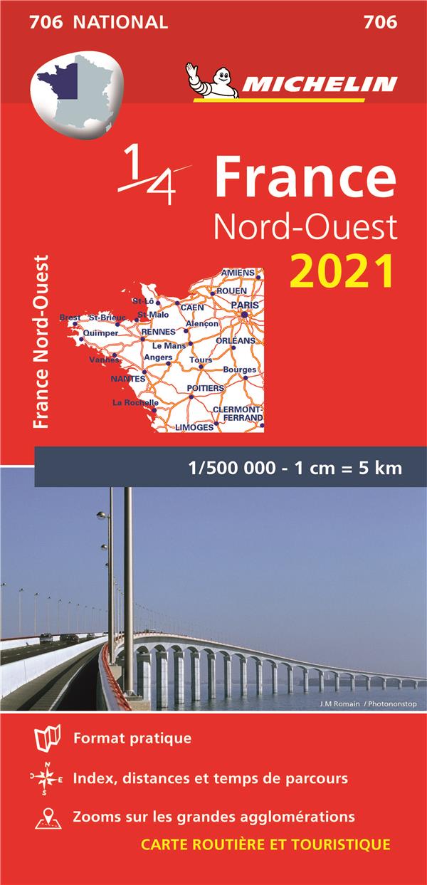 CARTE NATIONALE FRANCE NORD-OUEST 2021