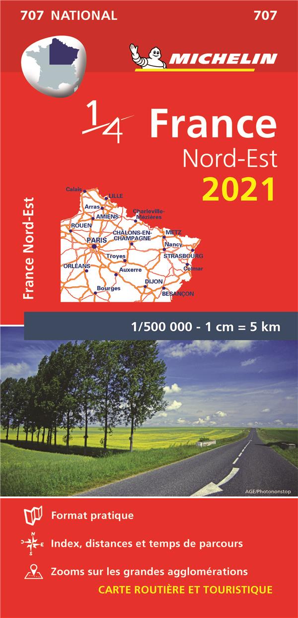 CARTE NATIONALE FRANCE NORD-EST 2021