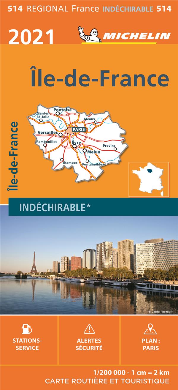 CARTE REGIONALE ILE-DE-FRANCE 2021