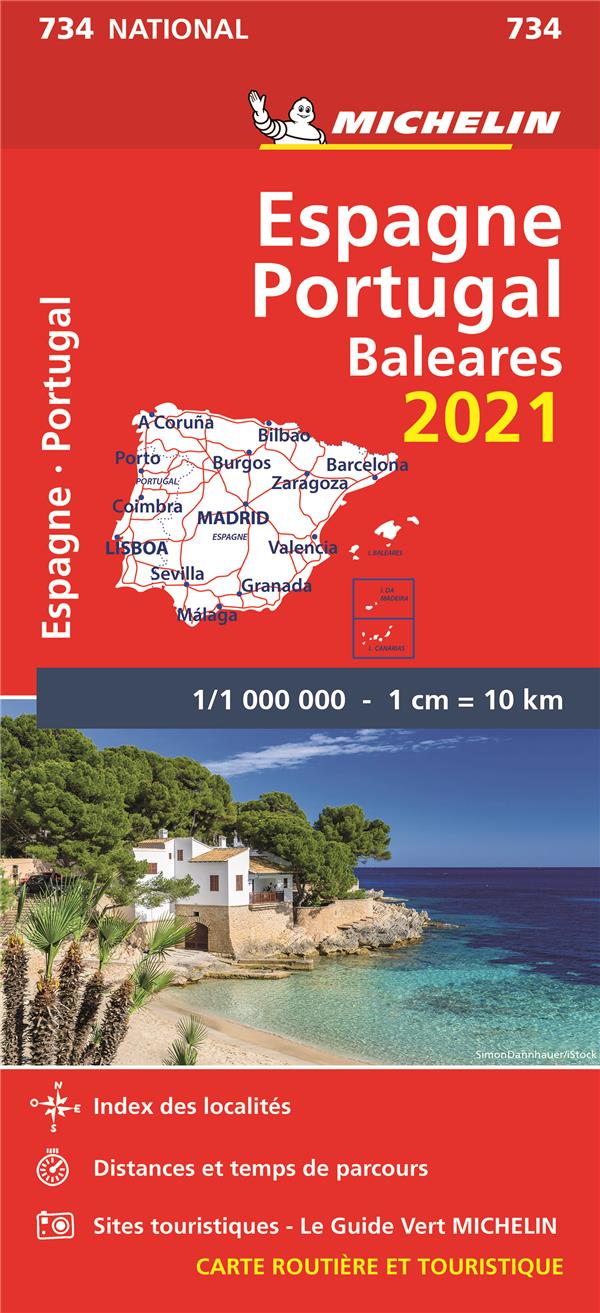 CARTE NATIONALE ESPAGNE, PORTUGAL 2021